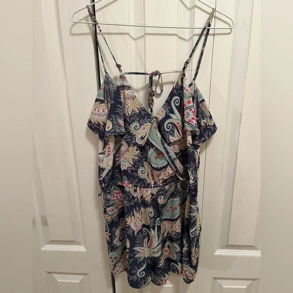 American Eagle Paisley Wrap Style Romper - Picture 6 of 6